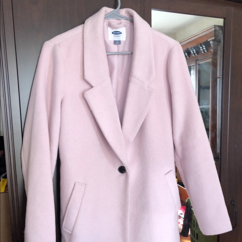 Light Pink Wool Coat